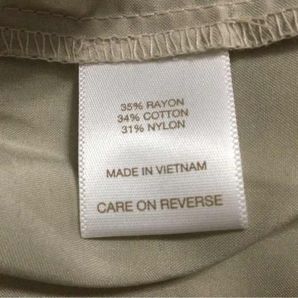 Eva Mendes New York Company Cream Floral Cotton Blend 3/4 Sleeve Dress Size XS - Picture 6 of 11